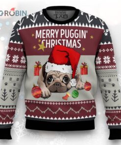 Merry Puggin Christmas Ugly Christmas Sweater