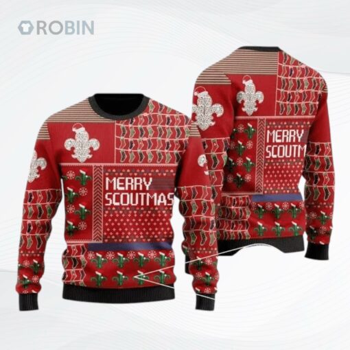 Merry Scoutmas For Scouts Ugly Christmas Sweater