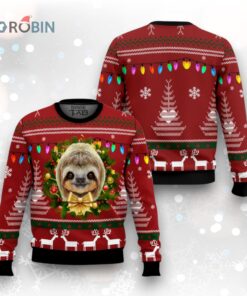 Merry Slothmas Ugly Christmas Sweater