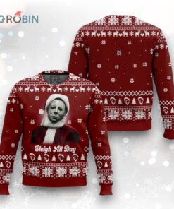 Michael Myers Christmas 3D Printed Ugly Christmas Sweater