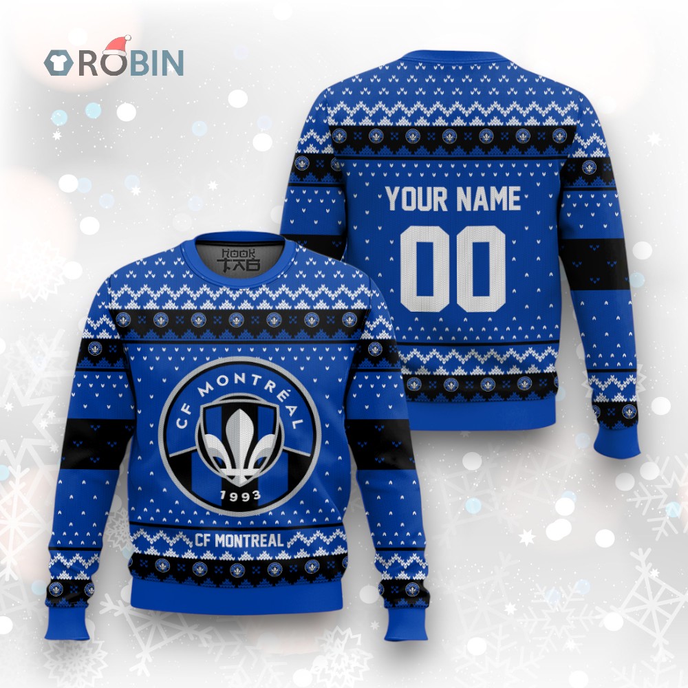 MLS CF Montréal Christmas Ugly Christmas Sweater MLS CF Montréal Christmas Ugly Christmas Sweater