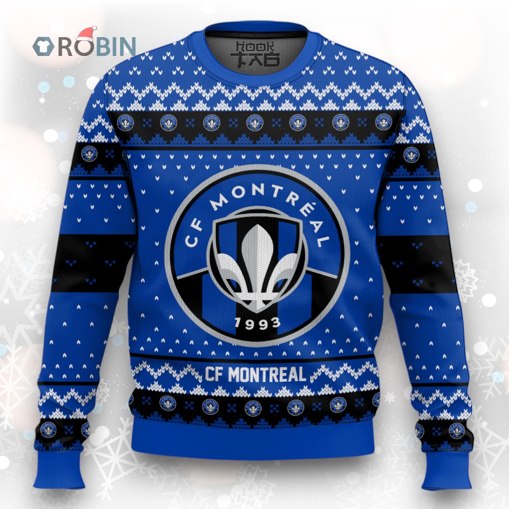MLS CF Montréal Christmas Ugly Christmas Sweater MLS CF Montréal Christmas Ugly Christmas Sweater