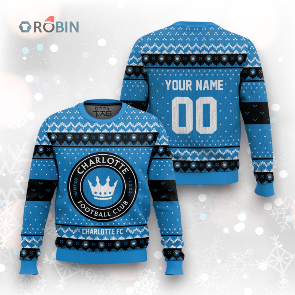 MLS Charlotte FC Christmas Ugly Christmas Sweater MLS Charlotte FC Christmas Ugly Christmas Sweater