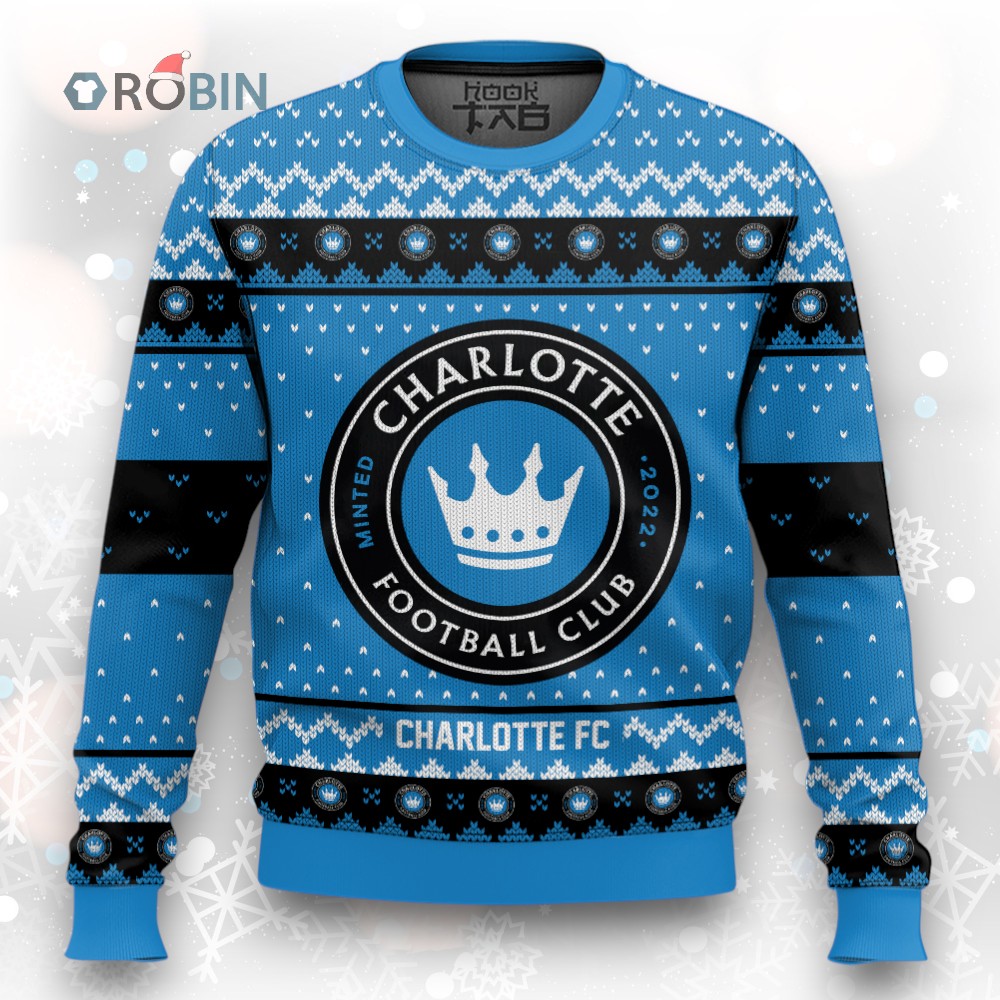 MLS Charlotte FC Christmas Ugly Christmas Sweater MLS Charlotte FC Christmas Ugly Christmas Sweater