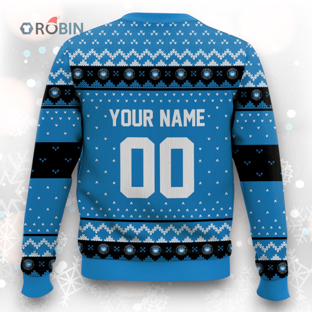 MLS Charlotte FC Christmas Ugly Christmas Sweater MLS Charlotte FC Christmas Ugly Christmas Sweater
