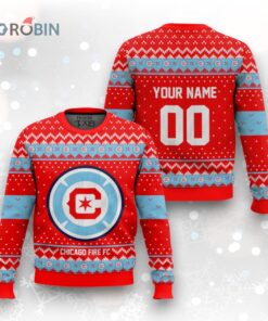 MLS Chicago Fire FC Christmas Ugly Christmas Sweater