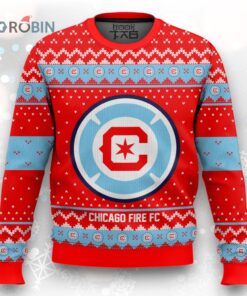MLS Chicago Fire FC Christmas Ugly Christmas Sweater