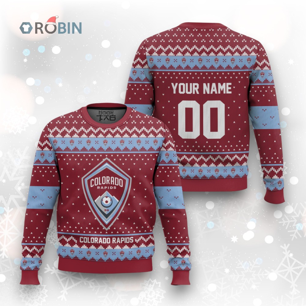 MLS Colorado Rapids Christmas Ugly Christmas Sweater MLS Colorado Rapids Christmas Ugly Christmas Sweater