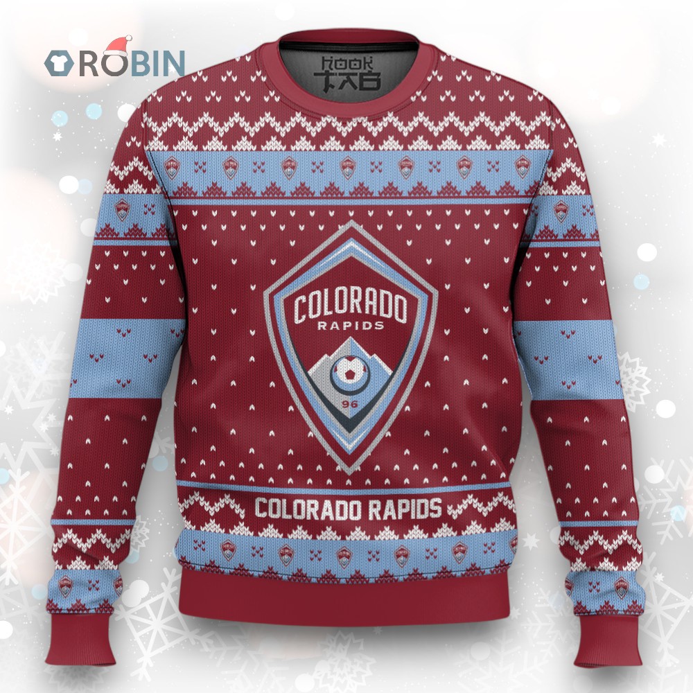 MLS Colorado Rapids Christmas Ugly Christmas Sweater MLS Colorado Rapids Christmas Ugly Christmas Sweater