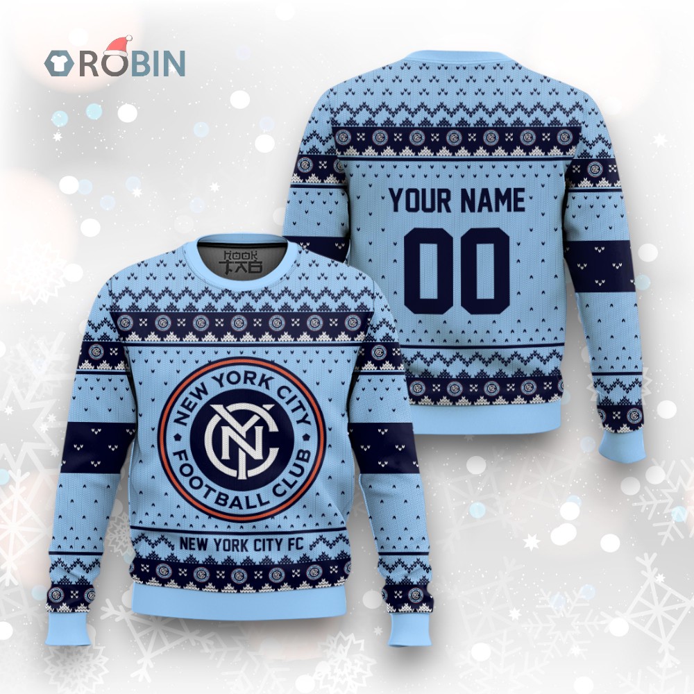 MLS New York City FC Christmas Ugly Christmas Sweater MLS New York City FC Christmas Ugly Christmas Sweater