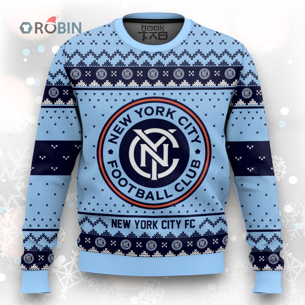 MLS New York City FC Christmas Ugly Christmas Sweater MLS New York City FC Christmas Ugly Christmas Sweater