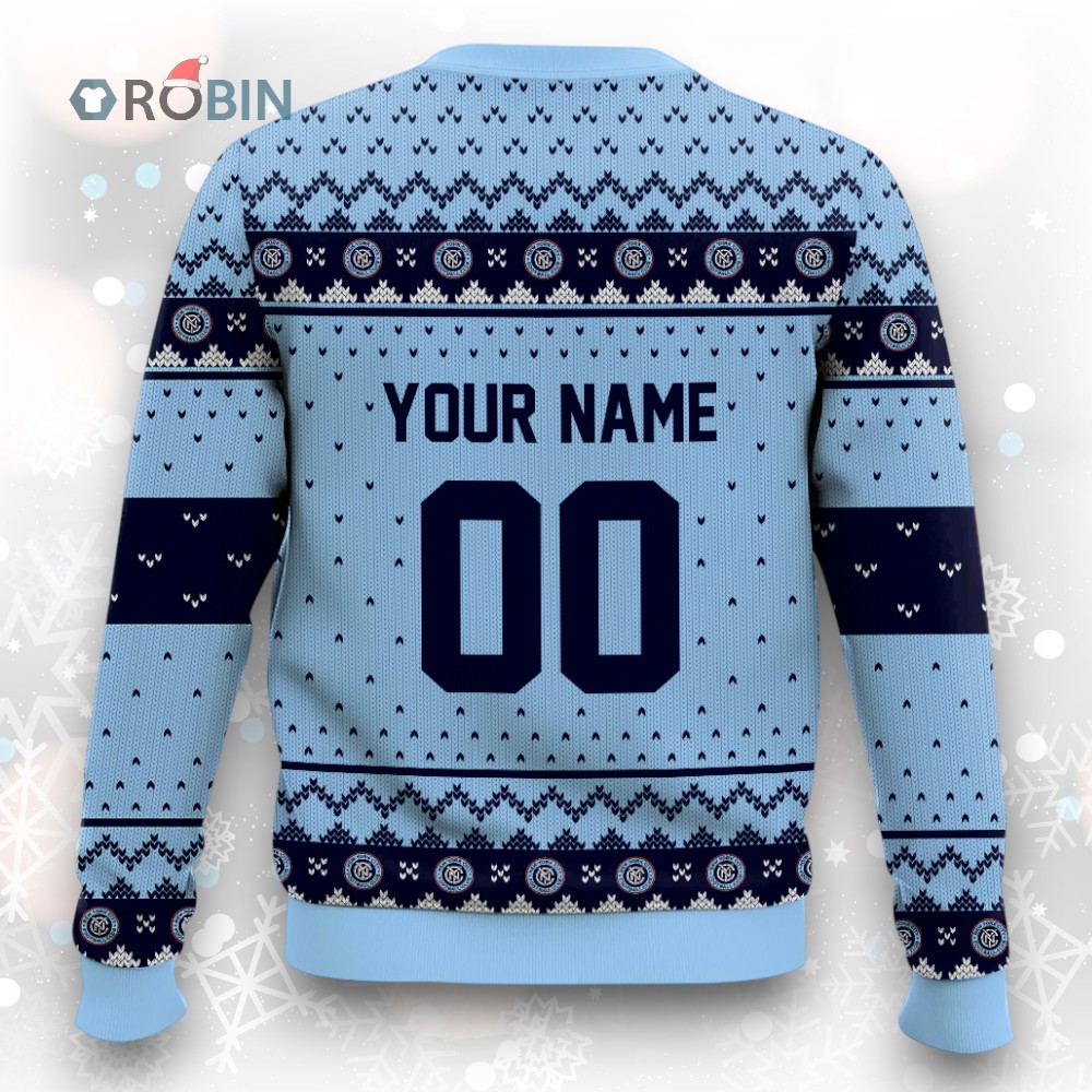 MLS New York City FC Christmas Ugly Christmas Sweater MLS New York City FC Christmas Ugly Christmas Sweater
