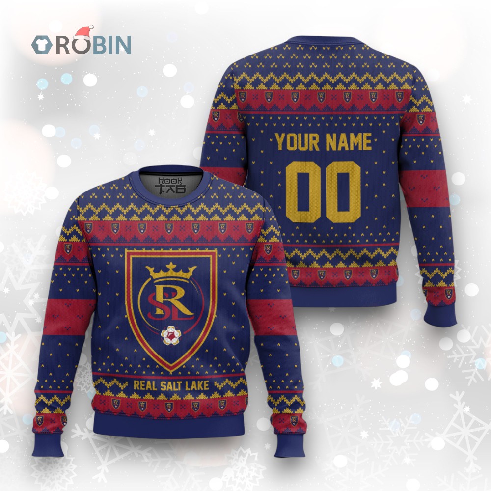MLS Real Salt Lake Christmas Ugly Christmas Sweater MLS Real Salt Lake Christmas Ugly Christmas Sweater