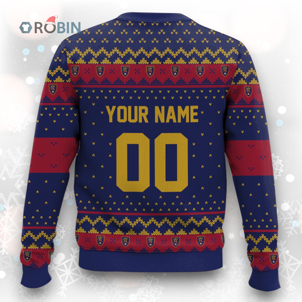 MLS Real Salt Lake Christmas Ugly Christmas Sweater MLS Real Salt Lake Christmas Ugly Christmas Sweater