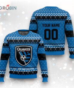 MLS San Jose Earthquakes Christmas Ugly Christmas Sweater MLS San Jose Earthquakes Christmas Ugly Christmas Sweater