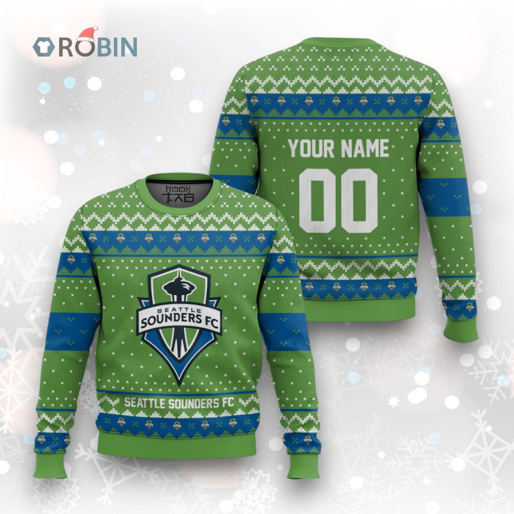 MLS Seattle Sounders FC Christmas Ugly Christmas Sweater MLS Seattle Sounders FC Christmas Ugly Christmas Sweater