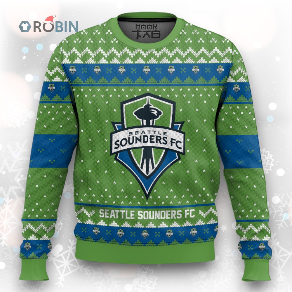 MLS Seattle Sounders FC Christmas Ugly Christmas Sweater MLS Seattle Sounders FC Christmas Ugly Christmas Sweater
