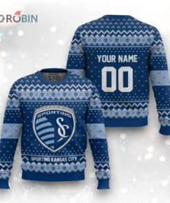 MLS Sporting Kansas City Christmas Ugly Christmas Sweater