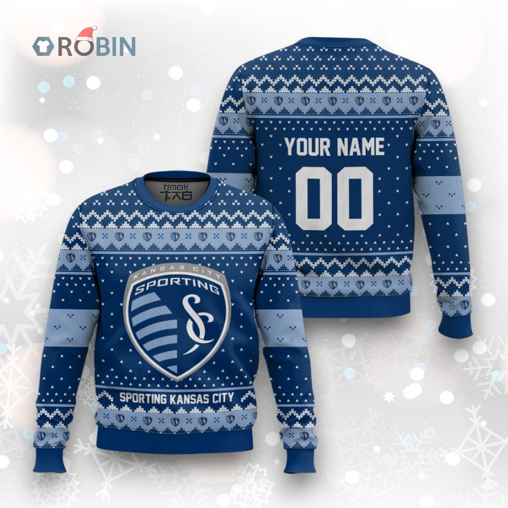 MLS Sporting Kansas City Christmas Ugly Christmas Sweater MLS Sporting Kansas City Christmas Ugly Christmas Sweater