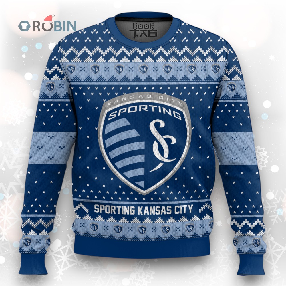 MLS Sporting Kansas City Christmas Ugly Christmas Sweater MLS Sporting Kansas City Christmas Ugly Christmas Sweater