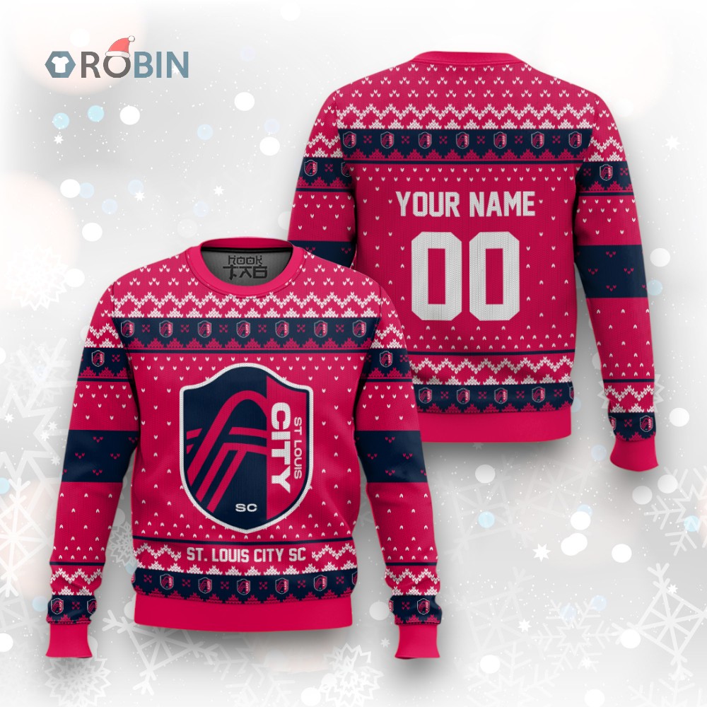 MLS St. Louis City SC Christmas Ugly Christmas Sweater MLS St. Louis City SC Christmas Ugly Christmas Sweater