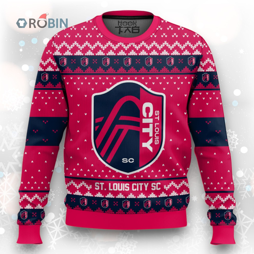 MLS St. Louis City SC Christmas Ugly Christmas Sweater MLS St. Louis City SC Christmas Ugly Christmas Sweater