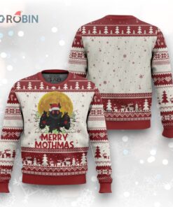Mothman Xmas Ugly Christmas Sweater Funny Merry Mothmas Cryptid Santa