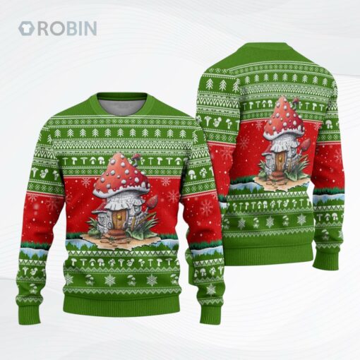 Mushroom Lover Ugly Christmas Sweater, Sweatshirt