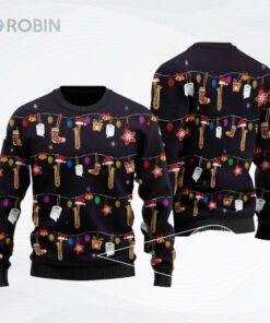 Music Awesome Saxophone Musical Instrument Ugly Christmas Sweater