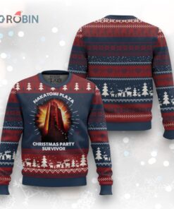 Nakatomi Plaza Christmas Party Survivor Ugly Christmas Sweater