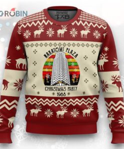 Nakatomi Plaza Red Ugly Christmas Sweater, Party Xmas Sweatshirt, Christmas Gift
