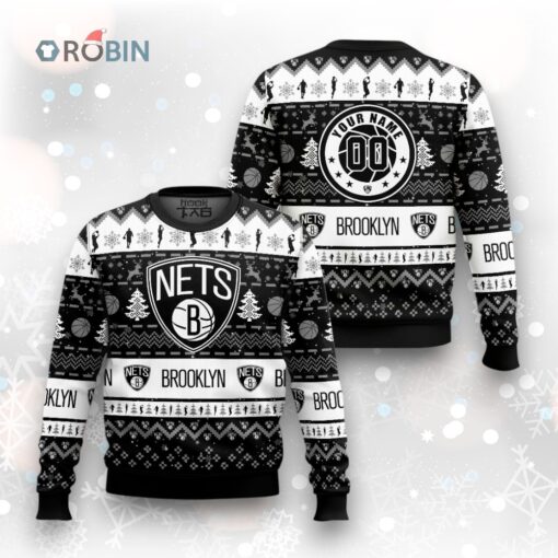 NBA Brooklyn Nets Christmas Ugly Christmas Sweater
