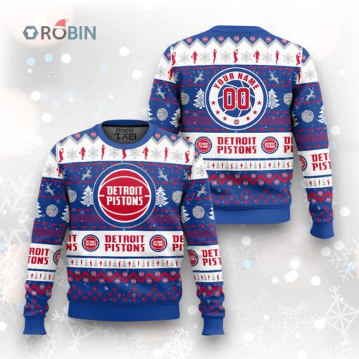 NBA Detroit Pistons Christmas Ugly Christmas Sweater