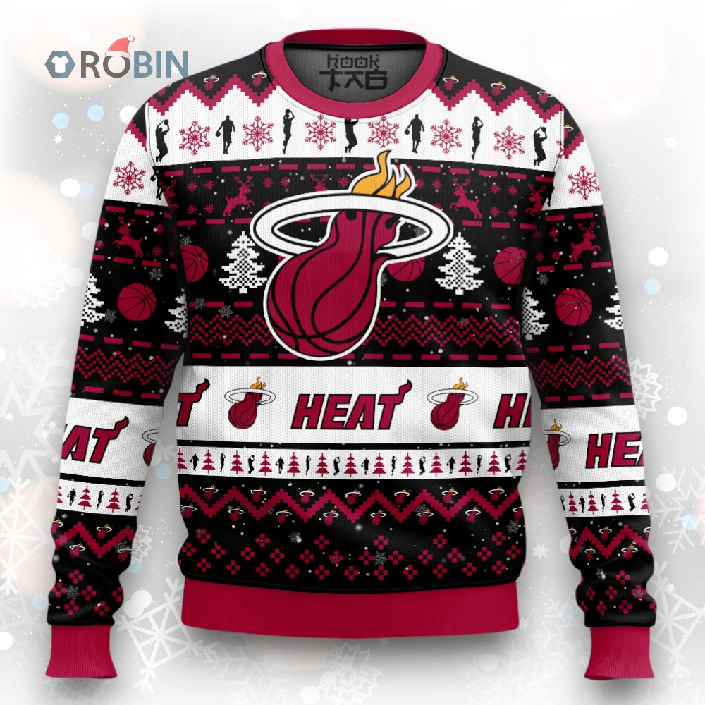 NBA Miami Heat Christmas Ugly Christmas Sweater NBA Miami Heat Christmas Ugly Christmas Sweater