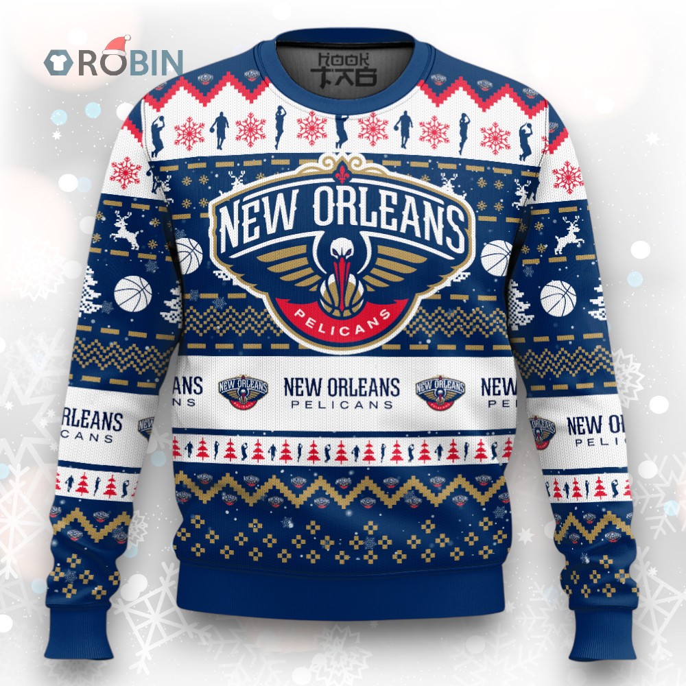 NBA New Orleans Pelicans Christmas Ugly Christmas Sweater NBA New Orleans Pelicans Christmas Ugly Christmas Sweater