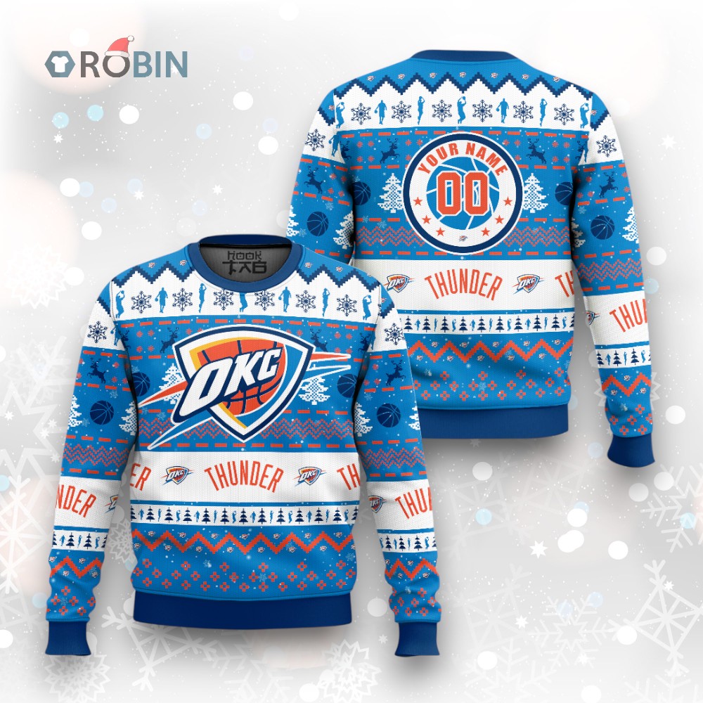 NBA Oklahoma City Thunder Christmas Ugly Christmas Sweater NBA Oklahoma City Thunder Christmas Ugly Christmas Sweater