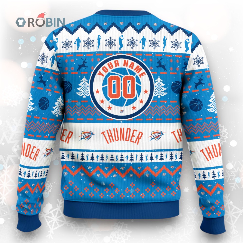 NBA Oklahoma City Thunder Christmas Ugly Christmas Sweater NBA Oklahoma City Thunder Christmas Ugly Christmas Sweater