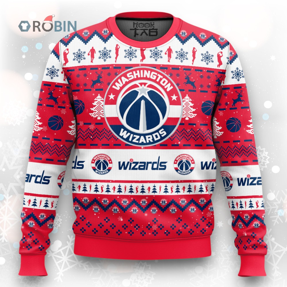 NBA Washington Wizards Christmas Ugly Christmas Sweater NBA Washington Wizards Christmas Ugly Christmas Sweater