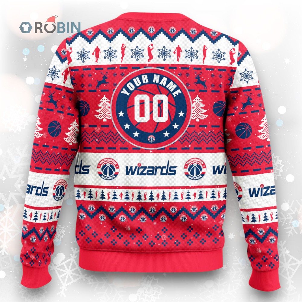 NBA Washington Wizards Christmas Ugly Christmas Sweater NBA Washington Wizards Christmas Ugly Christmas Sweater