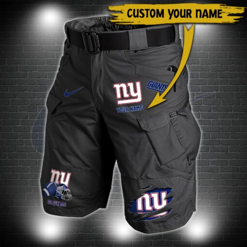 New York Giants Men Tactical Shorts, Giants Team Gifts