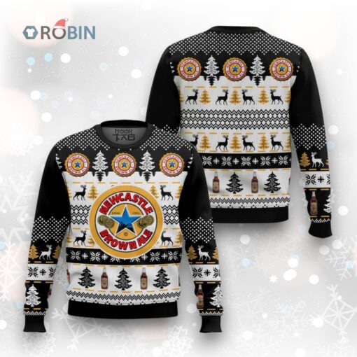 Newcastle Brown Ale Ugly Christmas Sweater