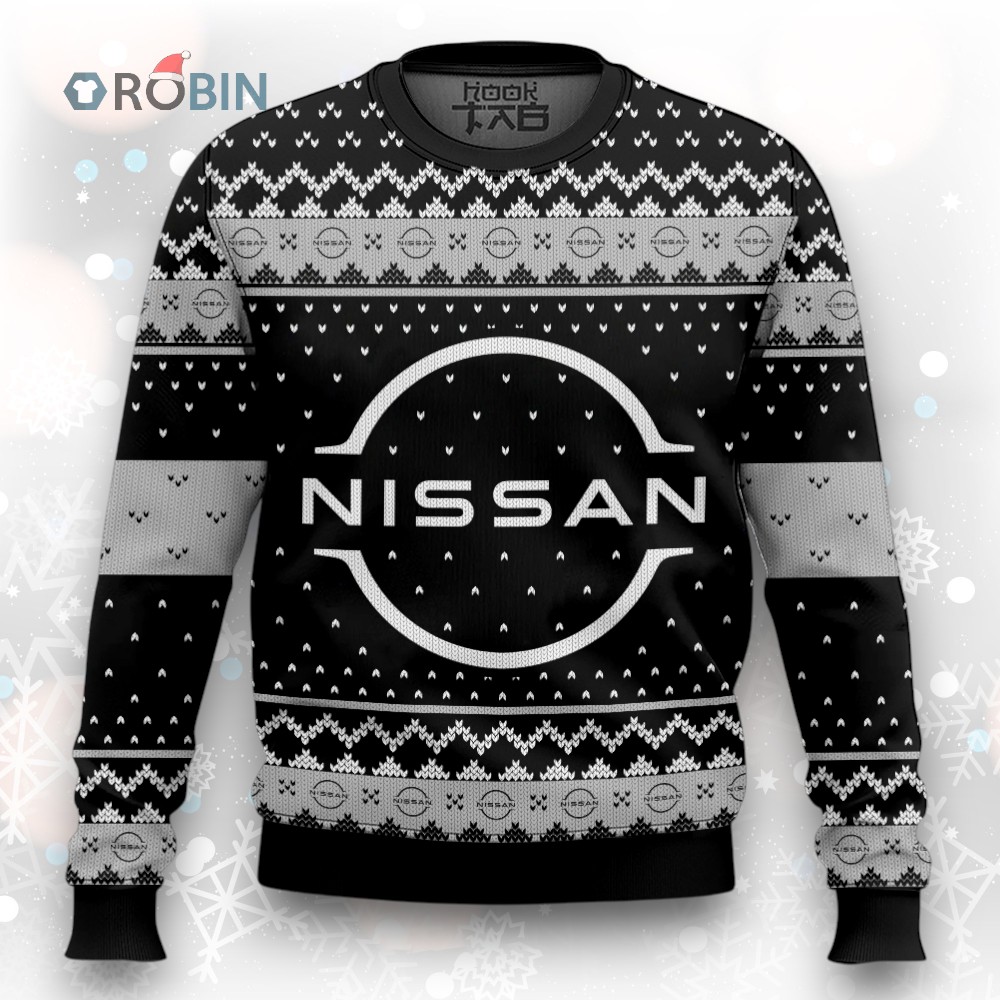 Nissan Christmas Sweater with Fun Holiday Design  Ugly Sweater for Festive Celebrations Nissan Christmas Sweater with Fun Holiday Design  Ugly Sweater for Festive Celebrations