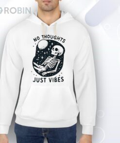 No thoughts just vibes skull Shirt