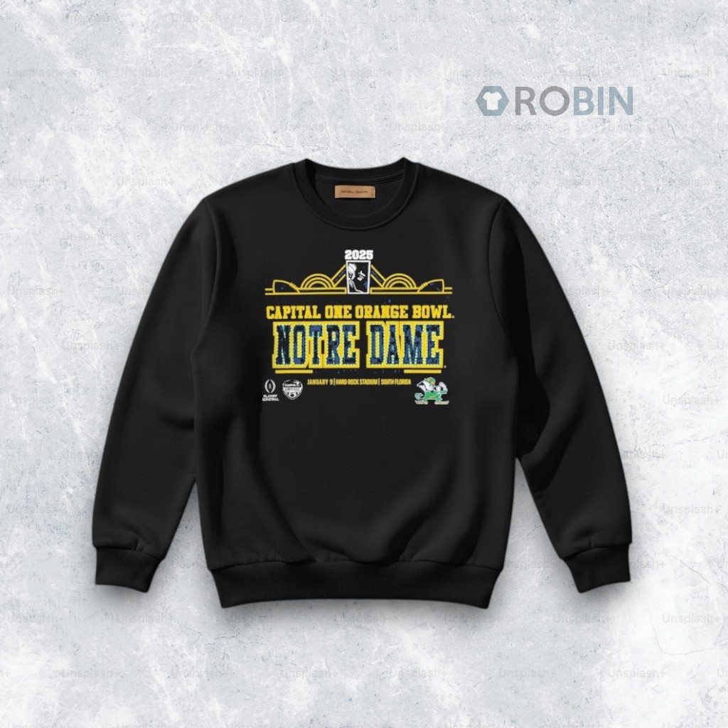 Notre Dame Orange Bowl Semifinal Cfp Art Deco Player 2025 Shirt Notre Dame Orange Bowl Semifinal Cfp Art Deco Player 2025 Shirt