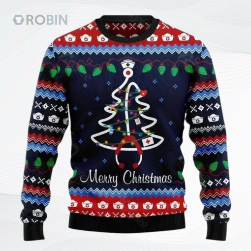 Nurse All Over Printed Ugly Christmas Sweater