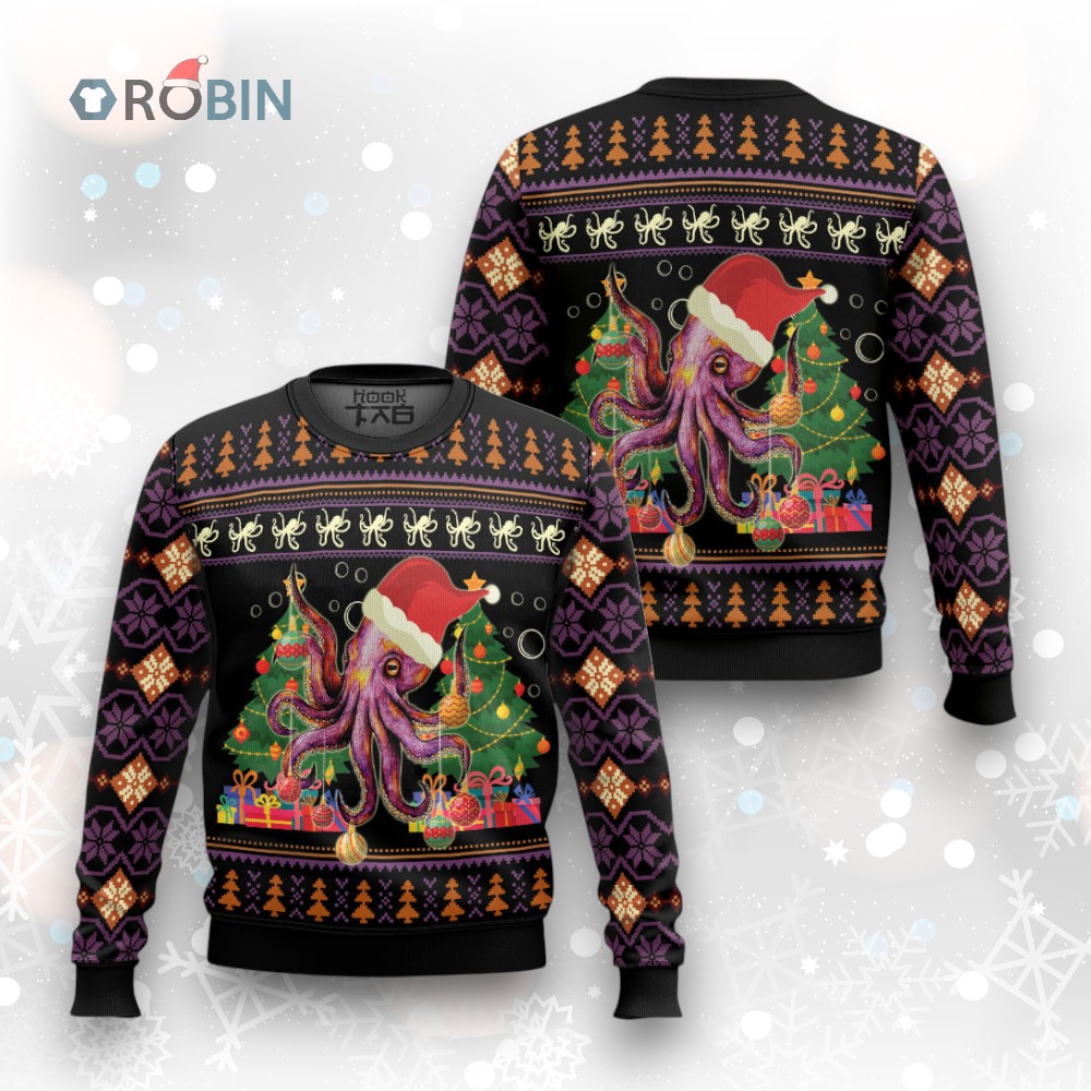 Octopus Ornament Ugly Christmas Sweater Octopus Ornament Ugly Christmas Sweater