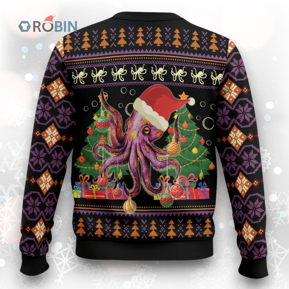 Octopus Ornament Ugly Christmas Sweater Octopus Ornament Ugly Christmas Sweater