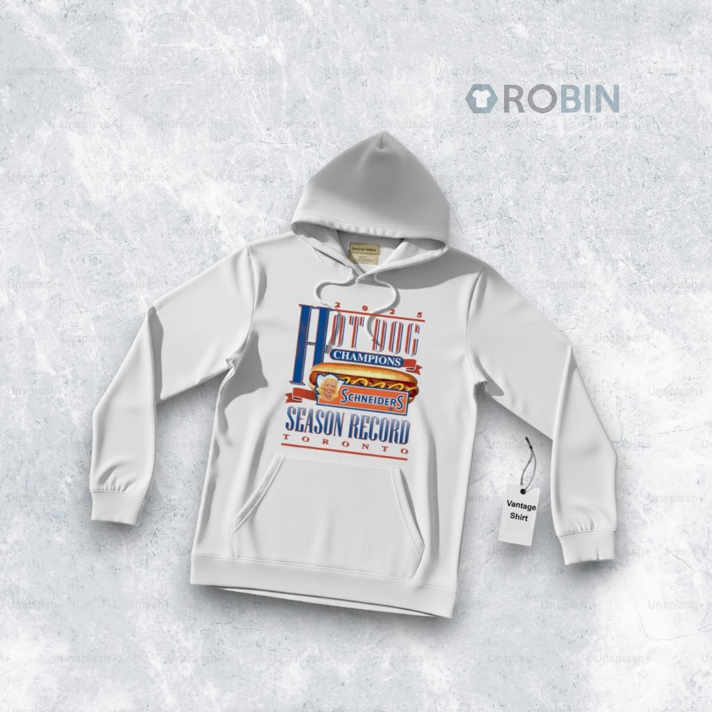 Official Hot Dog Champions Schneiders Season Record Toronto 2025 Shirt Official Hot Dog Champions Schneiders Season Record Toronto 2025 Shirt