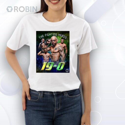 Official Jean Silva The Fighting Nerds Undefeated Streak In The UFC With His Win At UFC 314 19 – 0 Poster Shirt