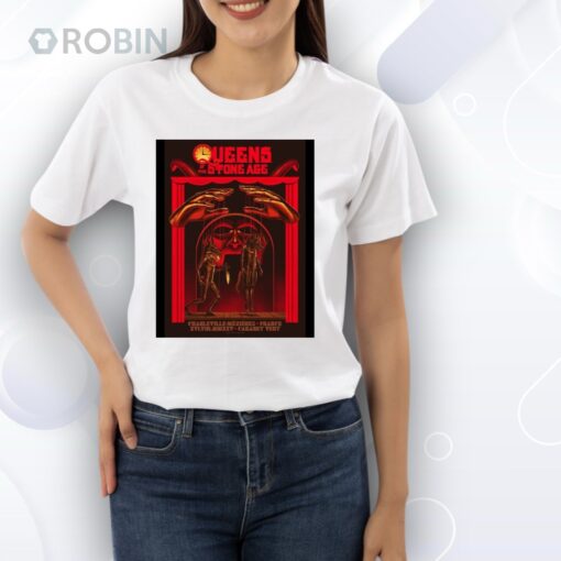 Official Queens of the Stone Age Charleville Mezieres France August 16 2025 Cabaret Vert Poster Shirt